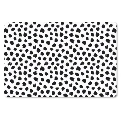 Produktbild von MuchoWow® Mauspad Mousepad Polka dots - Schwarz und Weiß - Muster 27x18 cm - Mousepads - Maus Mat - Pad - Mausunterlage - Büroartikel - Desk Matten
