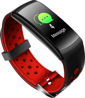 Produktbild von Smart Armband Herzfrequenz Blutdruck wasserdicht Bluetooth Uhr Armband Fitness Tracker rot