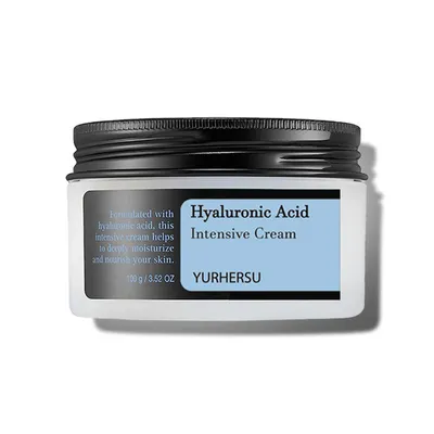 Produktbild von Hyaluronsäure Feuchtigkeitscreme – Vitaminpflege mit C, E & B3 – Glättende Gesichtscreme für trockene und sensible Haut – 100 ml