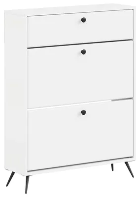 Obrázok produktu pre Skriňa na topánky BREDA, 78 x 24 x 103 cm, drevotrieska, biela