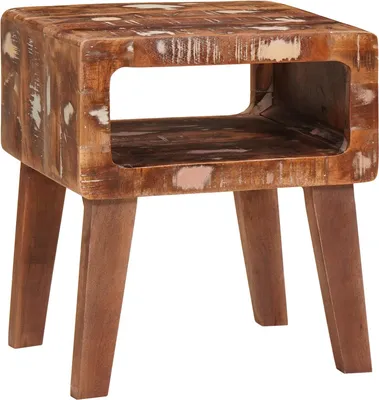 Produktbild von Beistelltische Mehrfarbig 40 x 32 x 46 cm recyceltes Massivholz, Beistelltische Design Möbel Neu