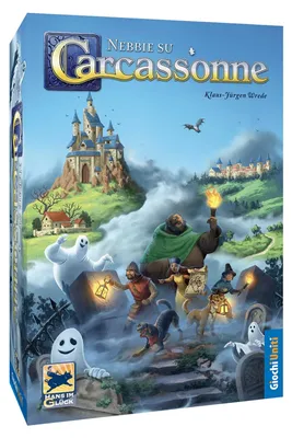 Zdjęcie produktu dla Giochi Uniti: Gra "Nebel nad Carcassonne", gra kooperacyjna, dodatek, wersja włoska