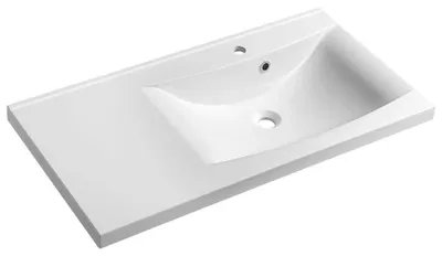Zdjęcie produktu dla Sapho Lucia - Umywalka 900x480 mm, z przelewem, z otworem na baterię, biała 50094
