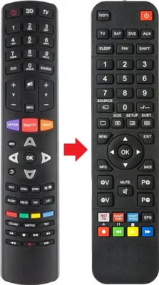 Produktbild von Fernbedienung geeignet für TCL 39FU5253 | 39FU5553C | 39FU5553CW