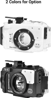 Produktbild von Sea Frogs Kamera wasserdichtes Gehäuse Tauchgehäuse Schutzhülle Unterwasser 60 m/195 Fuß Ersatz für Olympus TG-6