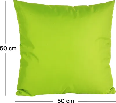 Produktbild von JACK 2er Set 50x50cm Outdoor Kissenhülle Kissenbezug Wasserfest Sitzkissen Lounge Kissen Garten Stuhl Lotus Effekt, Farbe:Grün