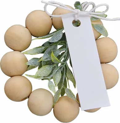 Produktbild von 6 Holzperlen Tischkartenhalter