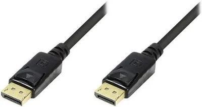 Obrázek produktu pro Kabel DisplayPort – prodlužovací kabel k monitoru – 75 metrů – černý – pozlacený