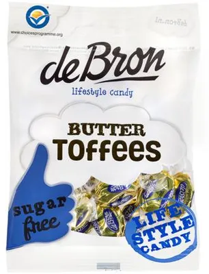 Productafbeelding van De Bron Buttertoffee suikervrij (70 gr)