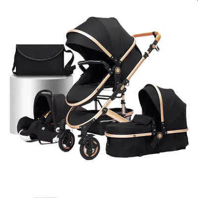 Immagine prodotto di Passeggino - Passeggino leggero - Passeggino per bambini 3 in 1 - Pieghevole - Carrozzina - Passeggino per terreni accidentati