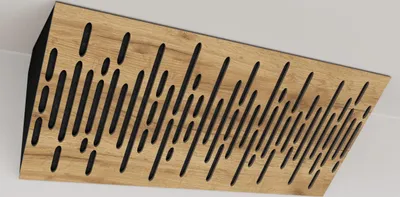 Zdjęcie produktu dla zestaw 2 - Wąska akustyczna pułapka basowa narożna | Rozmiar: 23 x 50 cm | Kolor: (dąb, WAVE horizon)