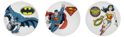 Image de Set Excelsa 6 assiettes à pizza Supereroi 30,5 cm en porcelaine colorée