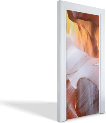 Produktbild von Türdeko Aufkleber Selbstklebende Wandsticker Personalisiert - Bunte Schluchten - 85 x 205 cm
