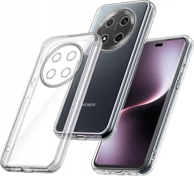 Productafbeelding van Beschermhoes voor Honor Magic7 Lite, versterkt siliconen, transparant