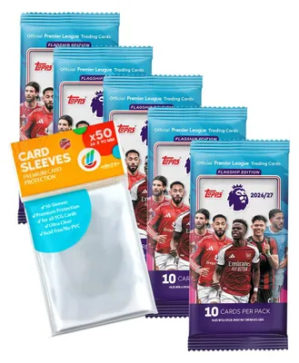 Zdjęcie produktu dla Zestaw kart kolekcjonerskich Premier League 2026/27 – 5 opakowań boosterów + ekskluzywne etui kolekcjonerskie