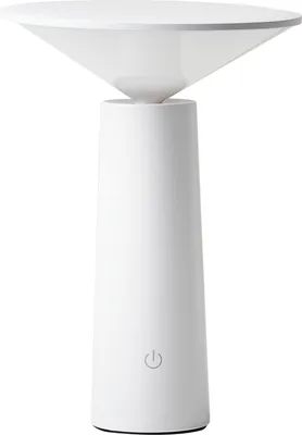 Obrázok produktu pre BELIANI Stolná lampa biela železo s dotykovým vypínačom nabíjanie cez USB kábel bezdrôtová moderný štýl interiér exteriér
