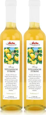 Produktbild von Darbo Sizilianische Zitrone Sirup 500ml - Cocktails Kaffeesirup (2er Pack)