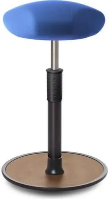 Produktbild von Sitz- Stehhocker Free Tall Triangel Gestrick blau schwarz /Natur.