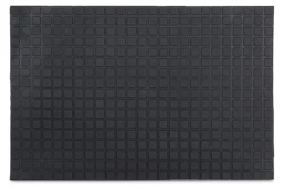 Produktbild von Relaxdays Fußmatte Gummi BxT:60x40cm, Anti-Rutsch, Schmutzfangmatte, Outdoor, Türmatte, schwarz
