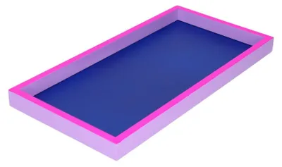 Produktbild von Gift Company Tablett Neo Rechteckig Neon Dunkelblau Neon Lila (30x15cm)