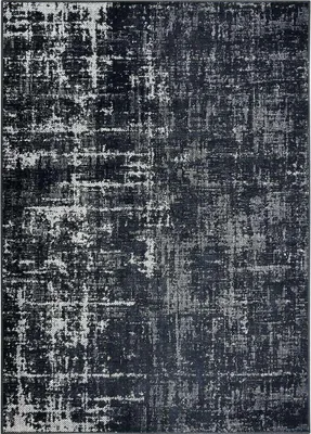 Produktbild von Vintage-Teppich im Used-Look, grau/schwarz, 120x170 cm