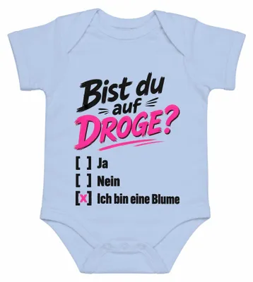 Immagine prodotto di Sei una droga? T-shirt per neonato, colore azzurro chiaro, con scritta divertente e sarcastica. Taglia: 12/18 mesi