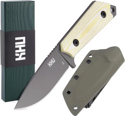 Produktbild von Kochmesser Set, mit Hackmesser und Schälmesser, Edelstahl, inklusive Kydex Scheide, für Zuhause