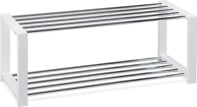 Obrázek produktu pro Autronic Botník - 2 police 83168-11 WT - bílá