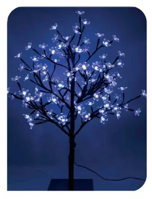 3D-Baum, 60 cm, 120 blaue LEDs, IP44, für Weihnachten