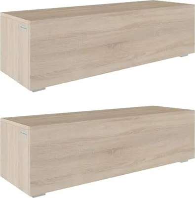 Produktbild von PLATAN ROOM Wandschrank Nachtkommode 2 x 105 cm hängender Nachttisch HOCHGLANZ oder MATT
