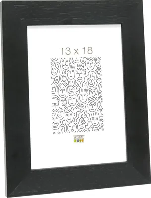 Produktbild von Deknudt Bilderrahmen S226K2 schwarz Holz 13,0 x 18,0 cm
