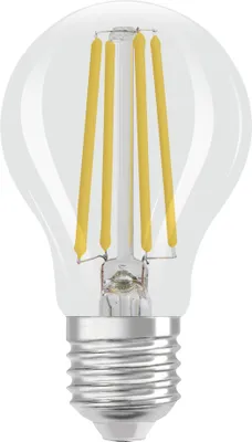 Obrázek produktu pro LEDVANCE LED CLASSIC nejvyšší třída účinnosti A 5W 830 čirá žárovka E27 1055lm 3000K teplá bílá jako 75W 4099854060113