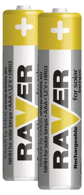 Akku RAVER SOLAR 400 mAh HR03 (AAA) - 12 + 4 Stk. kostenlos
