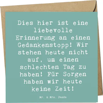 Produktbild von Mr. & Mrs. Panda Grußkarte Spruch Freude Erleben - Meeresbrise - Geschenk, Gefühl, Klappkarte, Lebensfreude, Lächeln, faltkarte, Glückwunschkarte, doppelkarte, Stimmung