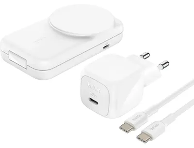 Produktbild von Belkin Qi2, Drinnen, USB, Kabelloses Aufladen, 1,5 m, Weiß