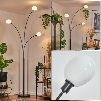 Produktbild von Suio Stehlampe aus Metall in Schwarz/Weiß