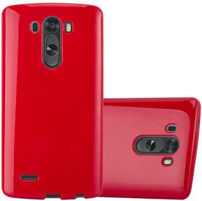 Produktbild von Cadorabo Schutzhülle für LG G3 Hülle in Rot TPU Etui Hülle Case Cover