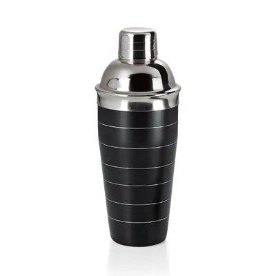 Produktbild von Cocktail Shaker 700 ml pulverbeschichtet, schwarz, Chromnickelstahl