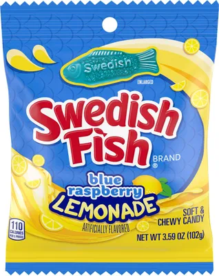 Produktbild von Swedish Fish Blue Raspberry Lemonade (12 x 102g)