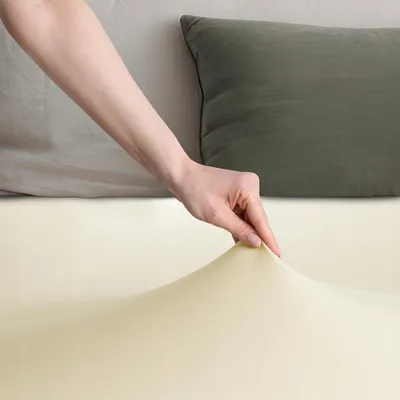 Produktbild von RESTILO Bettlaken mit Gummizug, 220x240 cm, Cremefarben