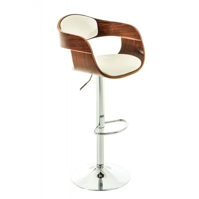 Produktbild von Barhocker Kingston C - walnuss/weiß