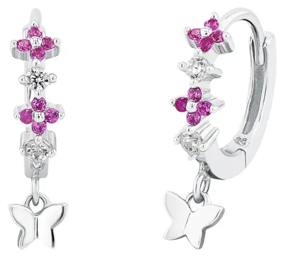 Produktbild von Prinzessin Lillifee Creolen 925 Sterling Silber mit Zirkonia