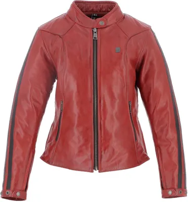 Productafbeelding van Helstons Victoria leren jas, rood, maat S