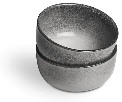 Productafbeelding van Set van 2 kleine schalen, aardewerk, magnetronbestendig en vaatwasmachinebestendig, 11 x 11 x 6 cm