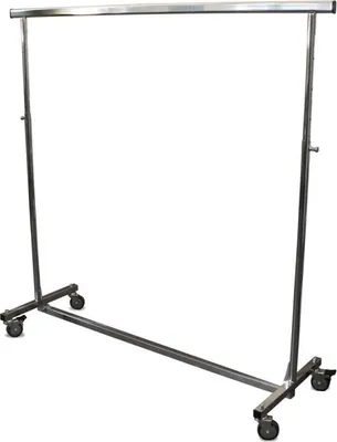 Immagine prodotto di Appendiabiti Appendiabiti cromato regolabile in altezza Asta appendiabiti 150 cm estensibile Portata 100 kg