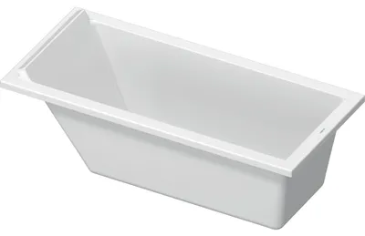 Image de Duravit Starck Baignoire rectangulaire 1 dossier 1500x700 mm - Acrylique blanc