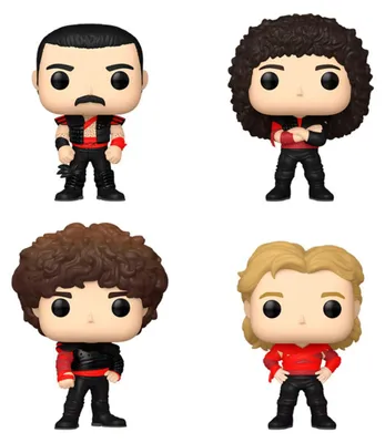 Productafbeelding van Queen POP! TV Vinyl Figuren, 4-delige set, Radio Gaga, 9 cm