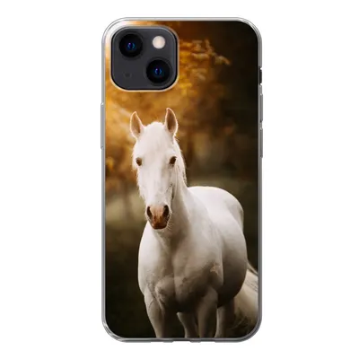 Produktbild von MuchoWow® Handyhülle Schutzhülle Hülle für iPhone 13 mini Pferd - Licht - Sonne Silikon Softcase Handy Hülle - Softcase