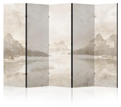 Immagine prodotto di LUMASOUL Paravento Bifacciale, paravento divisorio per interni, Motivo invernale, 225x172 cm
