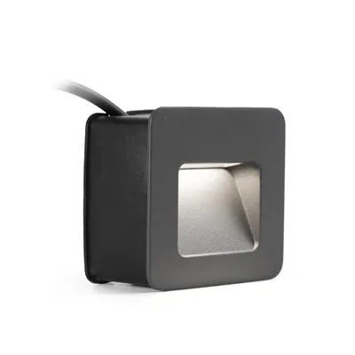 Produktbild von Faro 70398, Außen-Bodenbeleuchtung, Dunkles Grau, Aluminium, IP44, II, 2,9 W